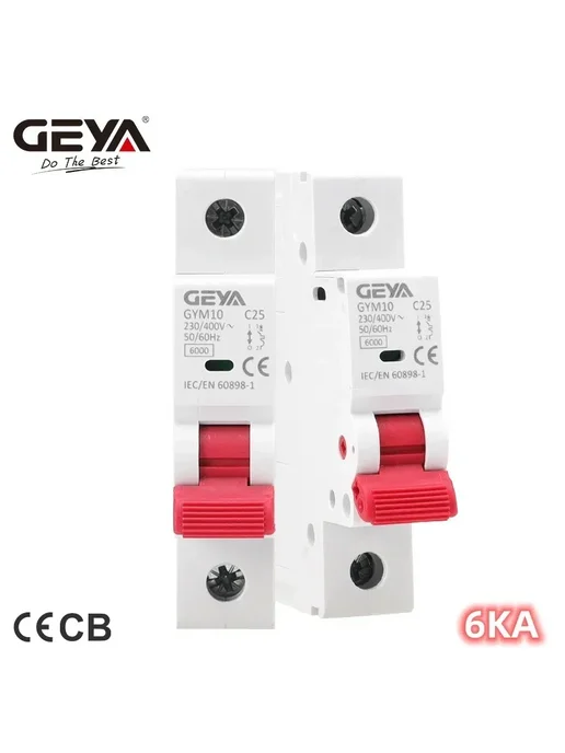 Автоматический выключатель GEYA GYM10 6A